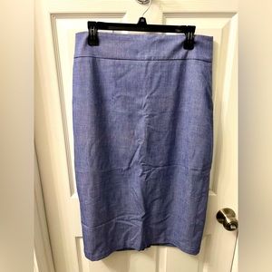 Halogen pencil skirt deep blue mid length size 12 from Nordstrom